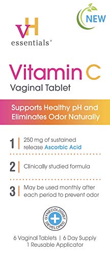 vH essentials Vitamin C Vaginal Tablet | Boric Acid Suppository Alternative | Supports Healthy pH and Eliminates vH essentialsBuy Supplements Australia