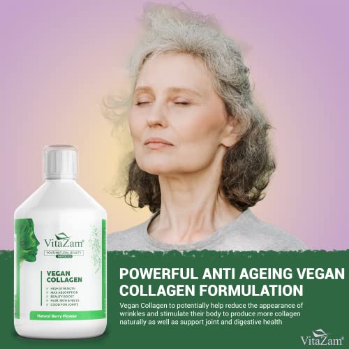 VitaZam Vegan Collagen Liquid 5000mg Hydrolyzed Collagen Peptides for Women VitaZamBuy Supplements Australia