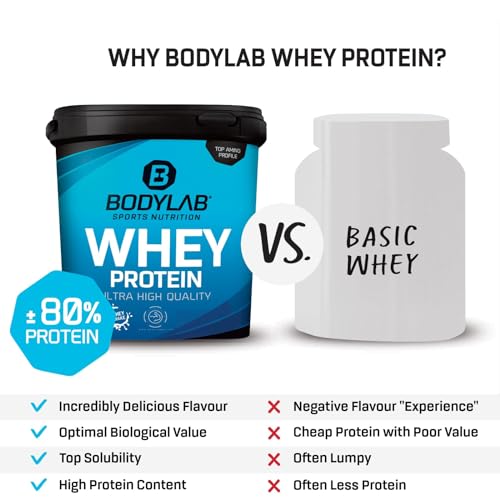 Bodylab24 Whey Protein Powder Milk Chocolate 1kg, Protein-Shake for Your Workout Bodylab24Buy Supplements Australia