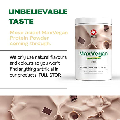 MaxiNutrition - MaxVegan Protein Powder, Chocolate - Plant Based Protein Food Supplement MaxiNutritionBuy Supplements Australia
