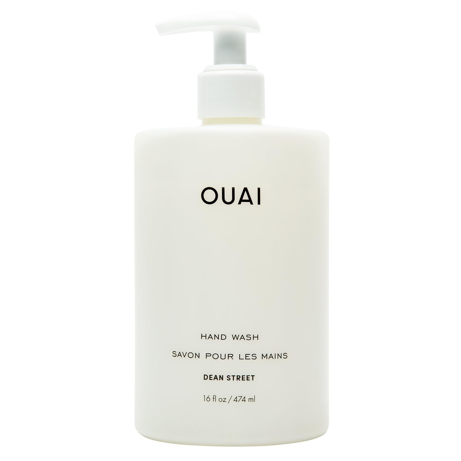 OUAI Hand Wash, Dean Street - Liquid Hand Soap with Jojoba, Avocado, & Rose Hip Oil for Replenished Skin - Gentle Exfoliating Kitchen & Bathroom Soap (16 Fl Oz) OUAIBuy Supplements Australia