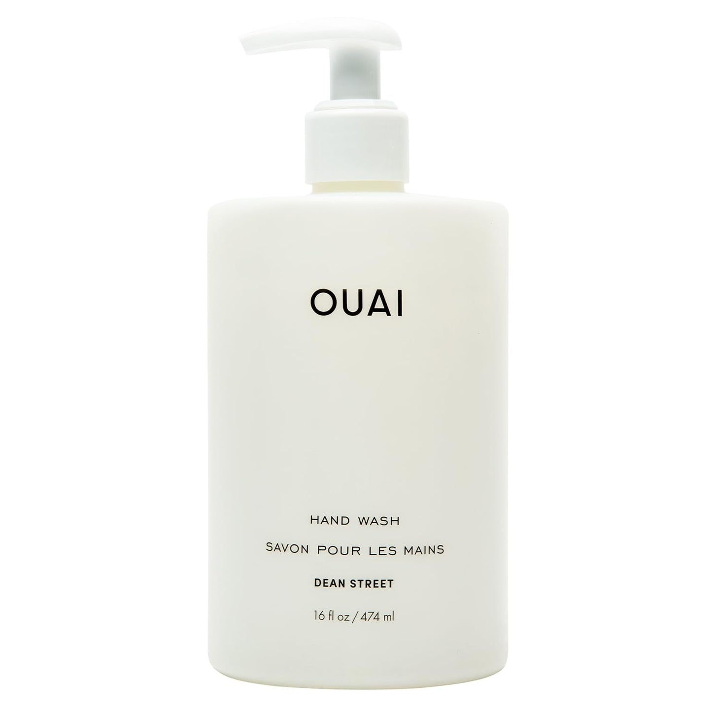 OUAI Hand Wash, Dean Street - Liquid Hand Soap with Jojoba, Avocado, & Rose Hip Oil for Replenished Skin - Gentle Exfoliating Kitchen & Bathroom Soap (16 Fl Oz) OUAIBuy Supplements Australia