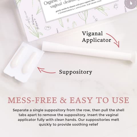 Femallay Organic Lavender and Tea Tree Oil Vaginal Cleansing Suppositories for Hygiene FemallayBuy Supplements Australia