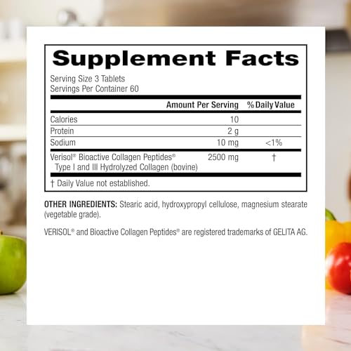 Webber Naturals Collagen30® Bioactive Collagen Peptides 2500 mg 180 Tablets Webber NaturalsBuy Supplements Australia