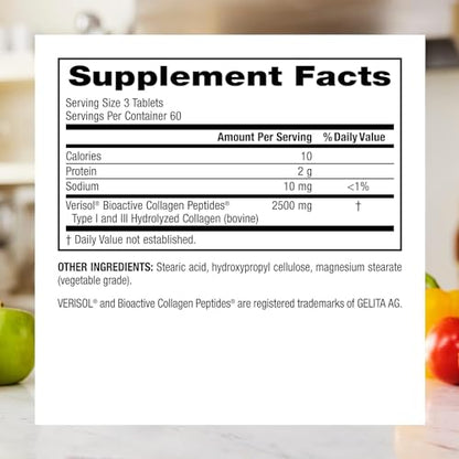 Webber Naturals Collagen30® Bioactive Collagen Peptides 2500 mg 180 Tablets Webber NaturalsBuy Supplements Australia