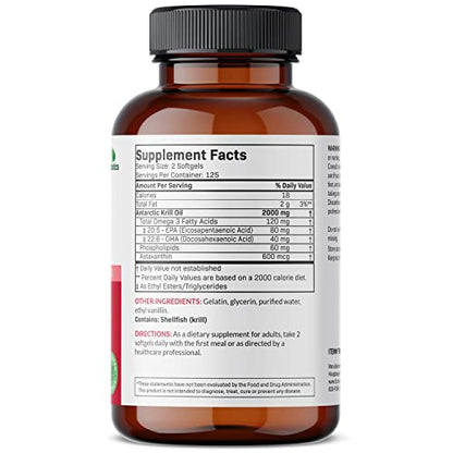 Futurebiotics Antarctic Krill Oil 2000mg with Astaxanthin, Omega-3s EPA, DHA and Phospho FuturebioticsBuy Supplements Australia