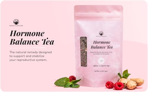 Remedy & Restore Herbal Tea for Hormone Balance - Natural Menstrual Cycle Support, Spearmint Flavor, Loose Leaves, 1 Count Remedy & RestoreBuy Supplements Australia