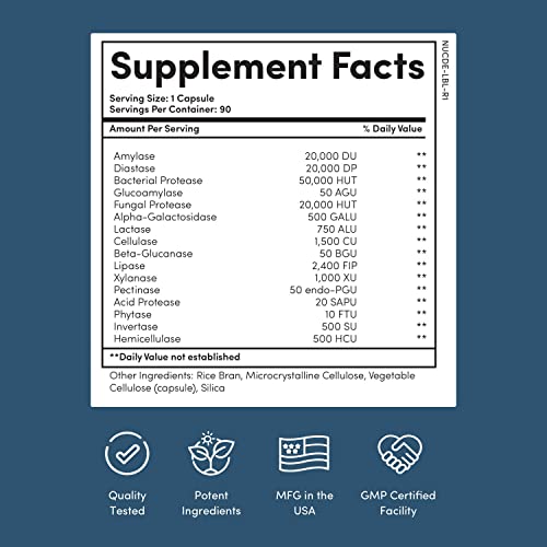 Nucific Digestive Enzyme Supplement to Support Digestion and Nutrient Bioavailability NucificBuy Supplements Australia