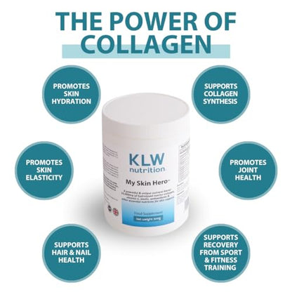 Marine Collagen Powder 10,000mg - with Vitamin C, Zinc, Biotin, Hyaluronic Acid - No fillers, sweeteners or additives KLW NutritionBuy Supplements Australia