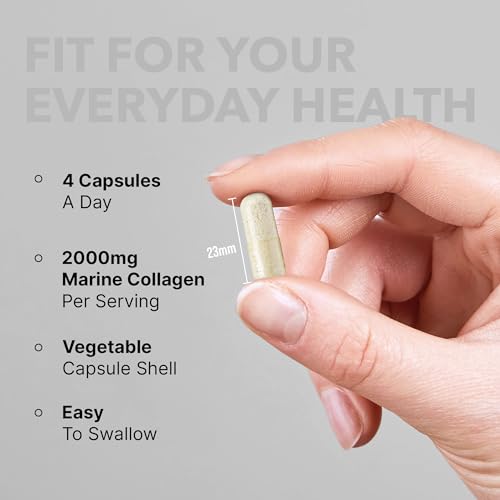 Fitimins Marine Collagen Capsules, 2000mg with Hyaluronic Acid & Vitamin C FitiminsBuy Supplements Australia