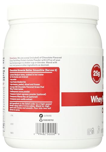 365 by Whole Foods Market, Chocolate Whey Protein Isolate, 16.9 Ounce 365 by Whole Foods MarketBuy Supplements Australia