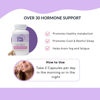 GleeFull Over 30 Hormone Support - Menopause Supplements for Women - Hormone Support for Women GLEEFULL SUPPSBuy Supplements Australia
