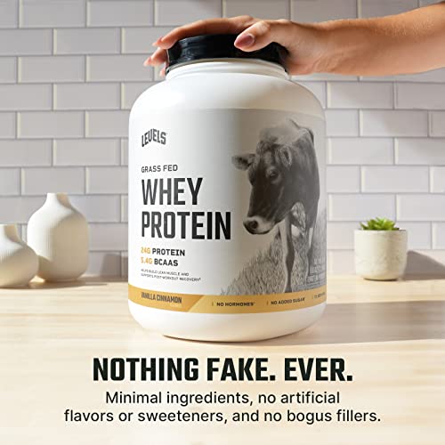 Levels Grass Fed 100% Whey Protein, No Hormones, Vanilla Cinnamon, 5LB Levels NutritionBuy Supplements Australia