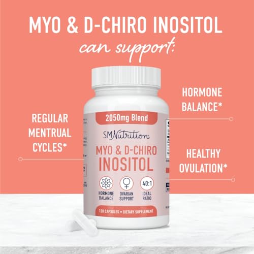 Myo-Inositol & D-Chiro Inositol | Hormone Balance for Women | Ideal 40:1 Ratio | Myo Inosit SMNutritionBuy Supplements Australia
