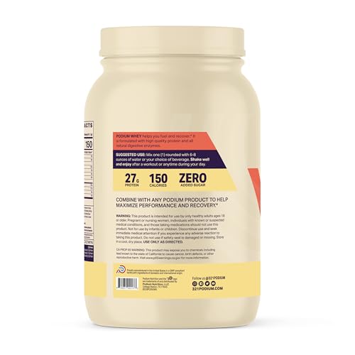 Podium Nutrition, Whey Protein Powder, Peanut Butter Crunch, 22 Servings, 27g of Whey Podium NutritionBuy Supplements Australia