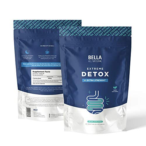 Bella All Natural Extreme Detox Tea - Body Cleanse, Colon Cleanser & Detox, Natural Herbs Bella All NaturalBuy Supplements Australia