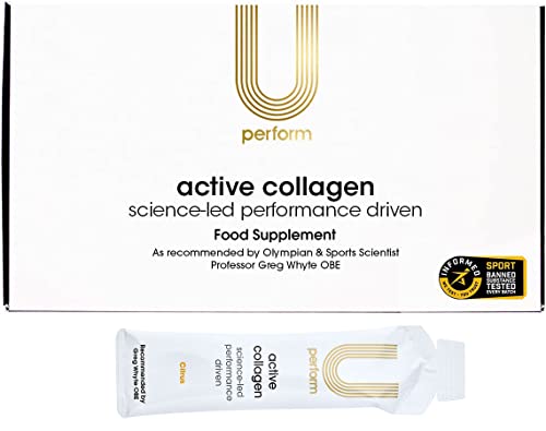 U Perform - Sports Muscle Recovery Supplement - High Protein Liquid Collagen Drink - Great for Joints Repair - Citrus Tasting and Natural Ingredients Based (8000mg) (14 sachets) U PerformBuy Supplements Australia