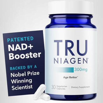 TRU NIAGEN Patented NAD Supplement for Brain Function, Anti Aging & Cell Regeneration, 300mg Niagen, 30 Servings | Supports Cellular Energy, Muscle TRU NIAGEN canada supplements