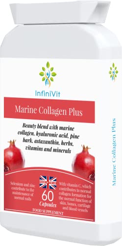 InfiniVit Marine Collagen Plus Blend Capsules - Hair Growth Enhancer with Enriched Vitamin C and Vitamin E InfiniVitBuy Supplements Australia