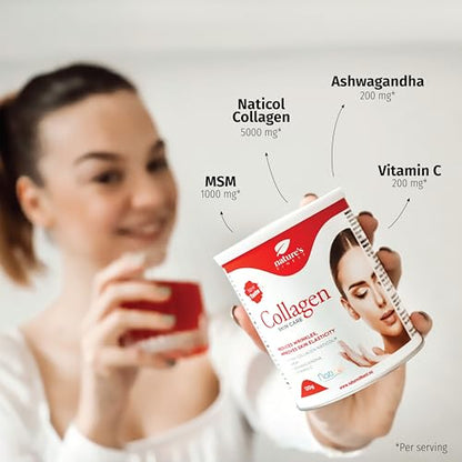 Nature's Finest by Nutrisslim Collagen Skincare | Fish Collagen Powder Naticol (5000mg) with MSM, Vitamin C, Ashwagandha Nature's Finest by NutrisslimBuy Supplements Australia
