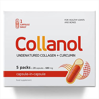 Collanol - Innovation in The Care of Healthy Joints - Liquid Formula in a Double Capsule 3D Collagen CollanolBuy Supplements Australia