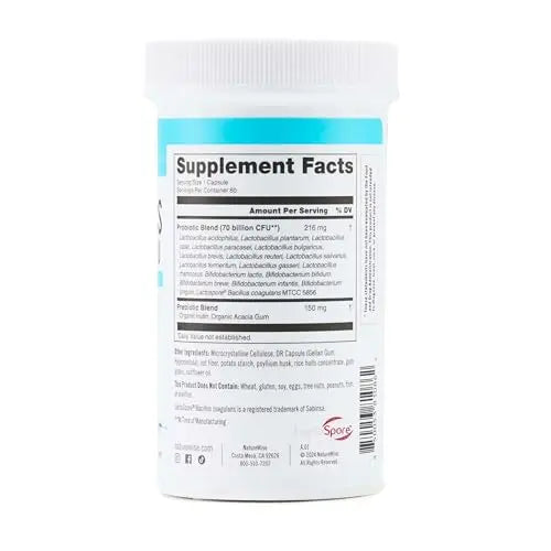 NatureWise Probiotics 70 Billion CFU - 17 Strains + Organic Prebiotics - Immune, Digestive & Gut Health Support for Women & Men - Vegetarian, Gluten-Free, Non-GMO - 60 Capsules[2-Month Supply] NatureWiseBuy Supplements Australia