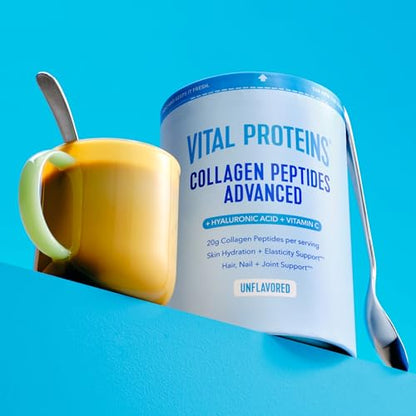 Vital Proteins Collagen Peptides Powder Advanced with Hyaluronic Acid & Vitamin C, Collagen Supplements, Unflavored, 12 Servings Vital ProteinsBuy Supplements Australia