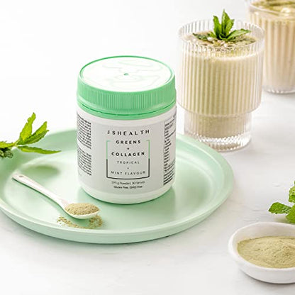 JSHealth Super Greens Powder - Greens & Collagen Powder - Superfood Powder with Marine Collagen Peptides JSHealthBuy Supplements Australia