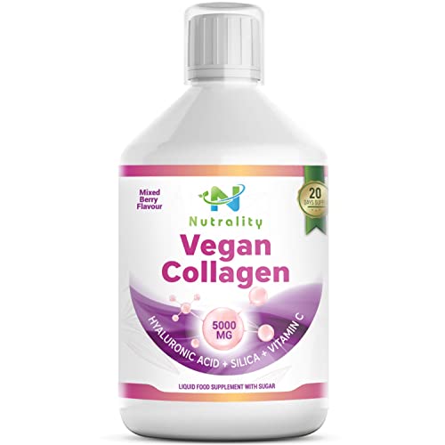 Nutrality Vegan Liquid Collagen | Premium-Grade 5000mg Hydrolyzed Collagen Peptides with Silica, Biotin NutralityBuy Supplements Australia
