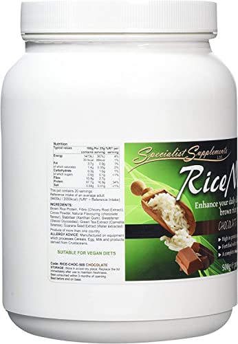Specialist Supplements RiceNourish Chocolate Flavour Protein Powder 500g Specialist SupplementsBuy Supplements Australia