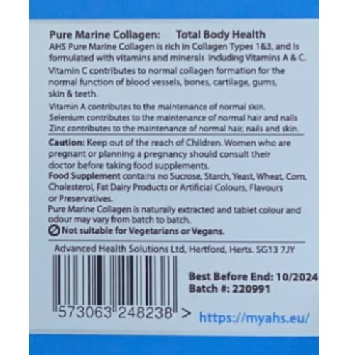 AHS Pure Marine Collagen 120 Tablets AHSBuy Supplements Australia