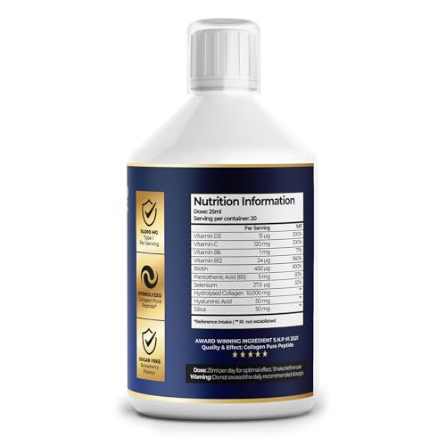 Nutrality Marine Collagen Sugar Free Liquid | Peptides, Hyaluronic Acid, Silica, Biotin, 10000mg Type 1 NutralityBuy Supplements Australia