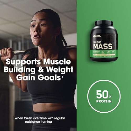 Optimum Nutrition Serious Mass, Weight Gainer Protein Powder, with Added Immune Supp Optimum NutritionBuy Supplements Australia