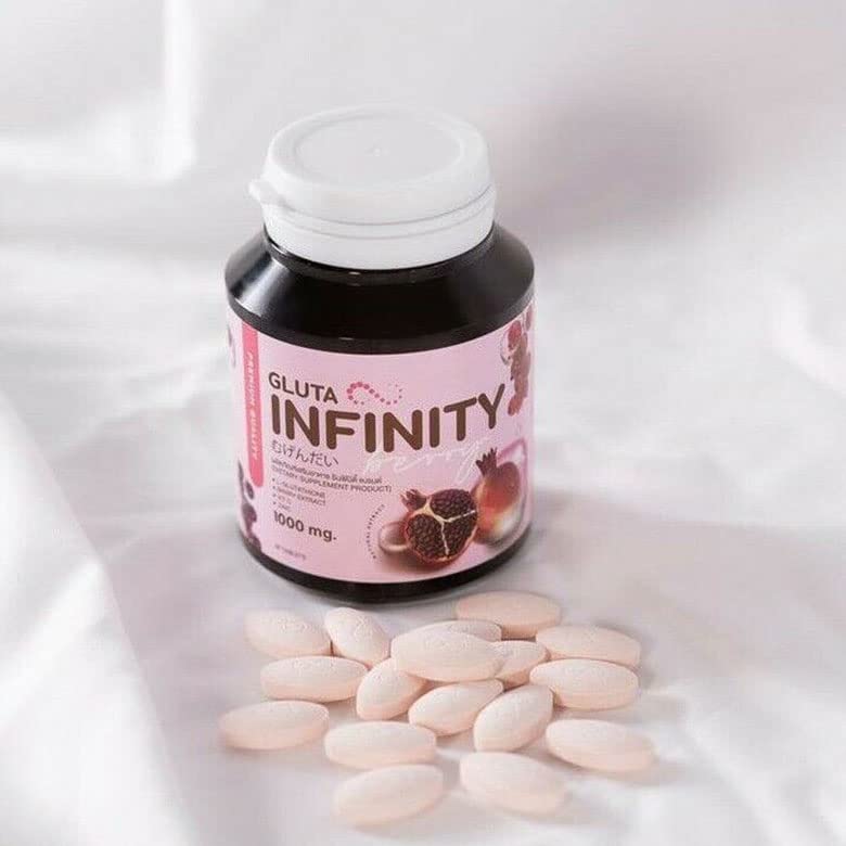 Gluta Infiniy 1000mg L-Glutathione Supplement Tripeptide Fish Collagen L-Glutamine Ascorbic Alizée SpaBuy Supplements Australia