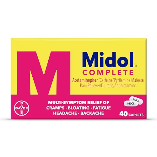 Midol Complete Menstrual Pain Relief Caplets, 40 Count - Provides Cramp, Headache, and Bloating Relief MidolBuy Supplements Australia
