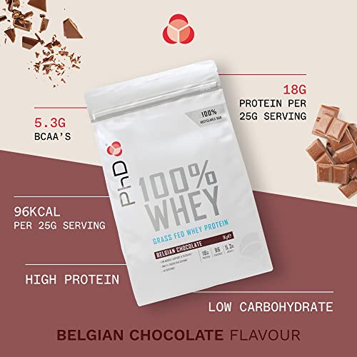 PhD Nutrition 100 Percent Whey, Grass Fed Whey, Lean Muscle Protein Powder PhDBuy Supplements Australia