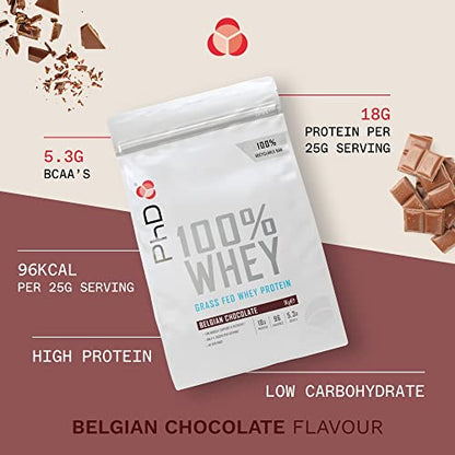 PhD Nutrition 100 Percent Whey, Grass Fed Whey, Lean Muscle Protein Powder PhDBuy Supplements Australia