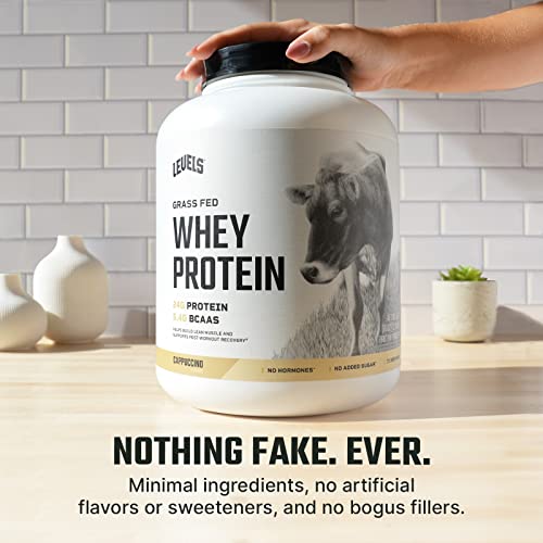 Levels Grass Fed 100% Whey Protein, No Hormones, Cappuccino, 5LB Levels NutritionBuy Supplements Australia