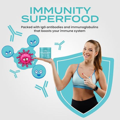 Moty Bovine Colostrum Grass Fed Powder Supplement for Gut Health, Muscle Recovery MotyBuy Supplements Australia