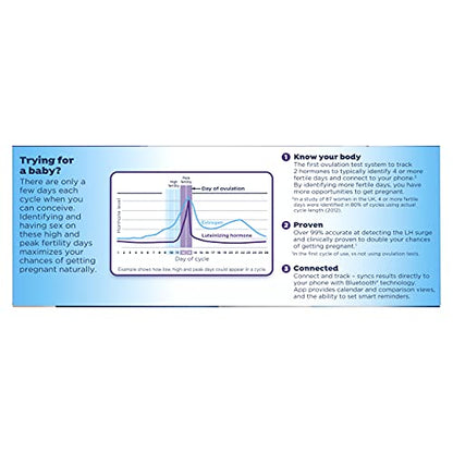 Clearblue Connected Ovulation Test System featuring Bluetooth connectivity and Advanced ClearblueBuy Supplements Australia