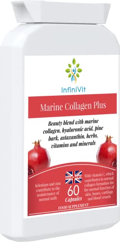 InfiniVit Marine Collagen Plus Blend Capsules - Hair Growth Enhancer with Enriched Vitamin C and Vitamin E InfiniVitBuy Supplements Australia