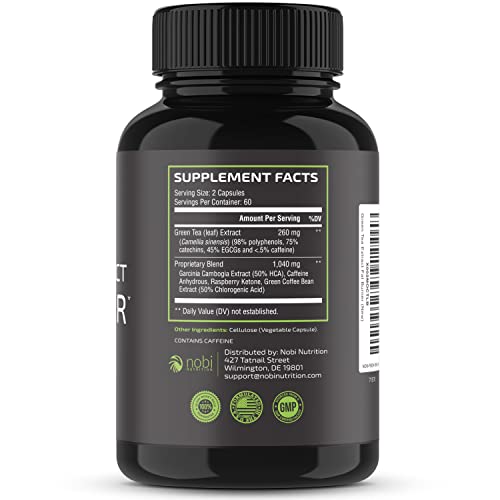 Green Tea Weight Loss Pills with Green Coffee Bean Extract | Belly Fat Burner, Metabolism Nobi NutritionBuy Supplements Australia