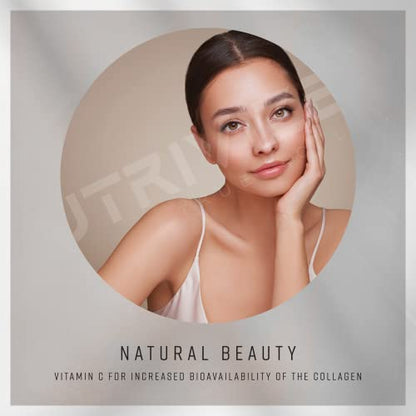 Nutrivized Glow Hydrolysed Type 1&3 Collagen with Premium Pure C8 MCT Oil - Vitamin C & Hyaluronic Acid NutrivizedBuy Supplements Australia