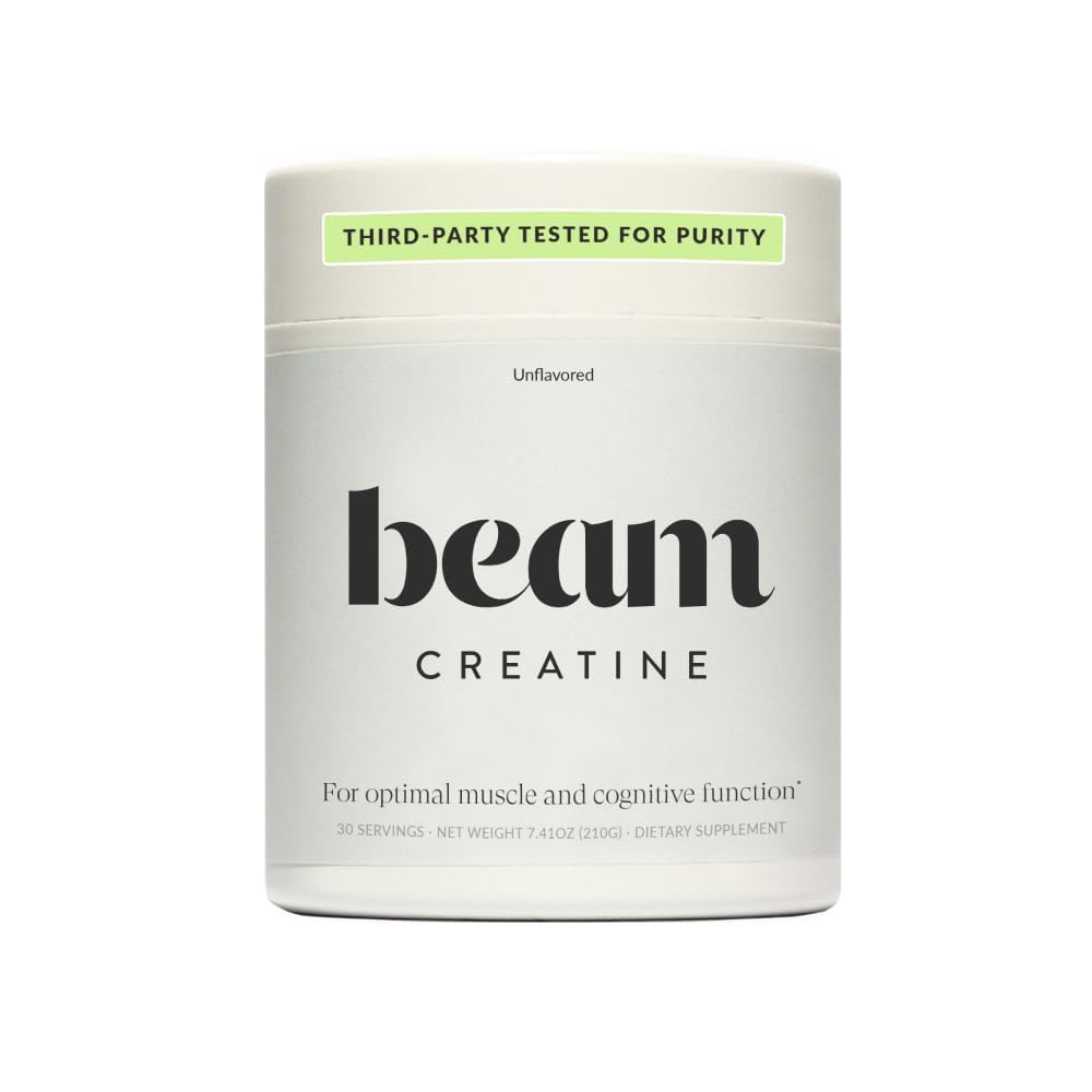 Beam Creatine Monohydrate Powder – 5g Micronized Creatine Monohydrate, Third Party Tested Creatine for Women & Men, Muscle Strength, Growth, Recovery & Cognitive Support, Unflavored, 30 Servings BeamBuy Supplements Australia