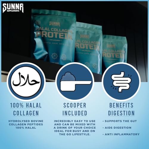 SUNNA SUPPLEMENTS - Halal Bovine Collagen Protein Powder for Hair, Skin, Nails and Joints SUNNA SUPPLEMENTSBuy Supplements Australia