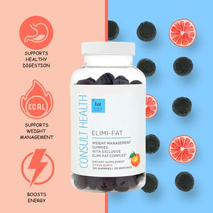 Consult Health ELIMI-Fat Weight Management Gummies – Dietary Supplement – Citrus Burs Consult HealthBuy Supplements Australia