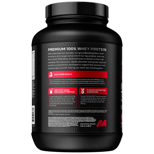 MuscleTech NitroTech 100% Whey Gold Protein Powder, Build Muscle Mass, Whey Isolate Protein Powder MuscletechBuy Supplements Australia