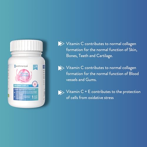 Collagen Complex | Collagen + Hyaluronic Acid + Vitamin C + Vitamin E | Tablets HealthmarqueBuy Supplements Australia