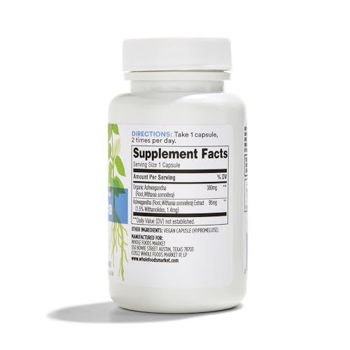 365 By Whole Foods Market, Ashwagandha, 60 Count 365 by Whole Foods MarketBuy Supplements Australia