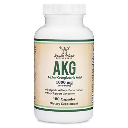 AKG Supplement (Alpha Ketoglutaric Acid) 1,000mg Per Serving (180 Capsules) Different Double Wood SupplementsBuy Supplements Australia